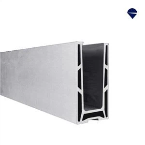 Reguliuojamas 0,5 kN viršuje montuojamas aliuminio stiklo kanalas